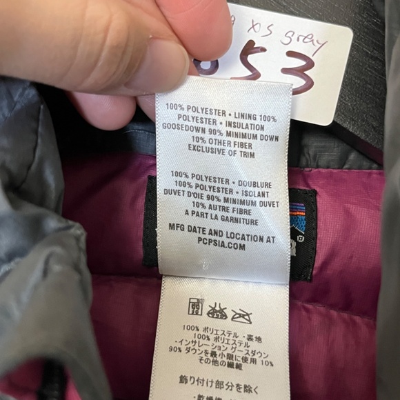 Patagonia Down Sweater Puffer Winter Jacket - Women's Size XS - Gray - Picture 4 of 12